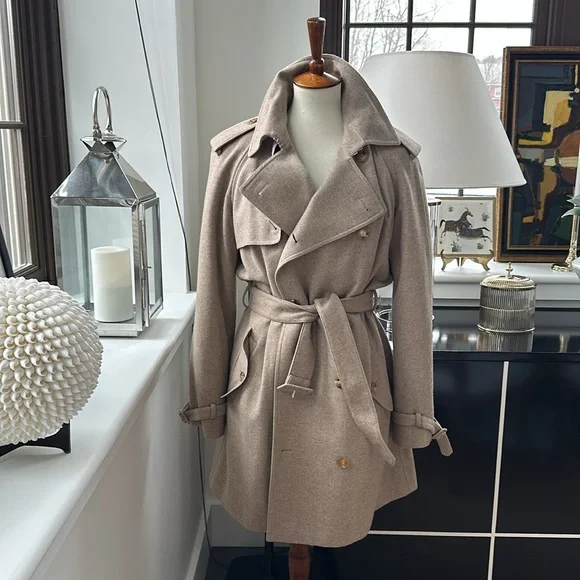 Ralph Lauren Collection Cashmere/Wool Blend Trench M